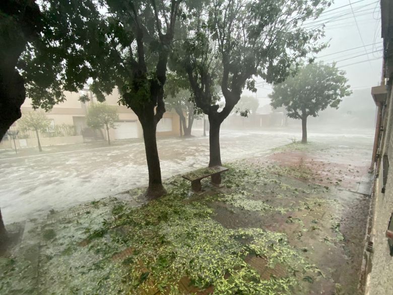 Temporal y granizada en Río Cuarto y región 