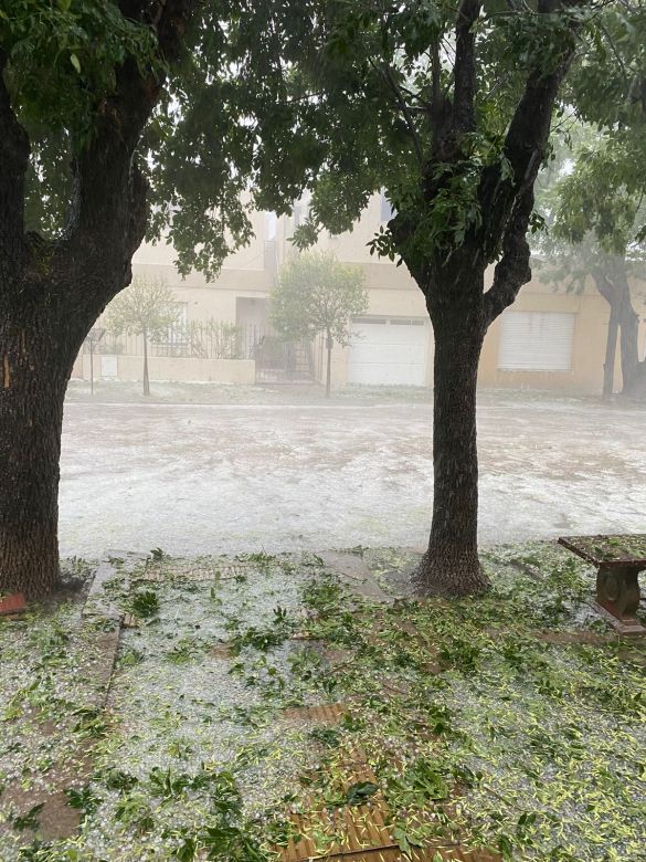 Temporal y granizada en Río Cuarto y región 