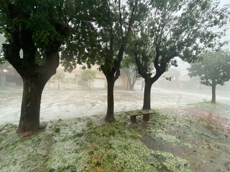 Temporal y granizada en Río Cuarto y región 