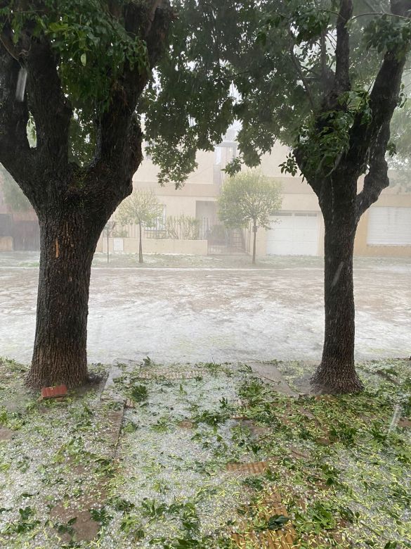 Temporal y granizada en Río Cuarto y región 