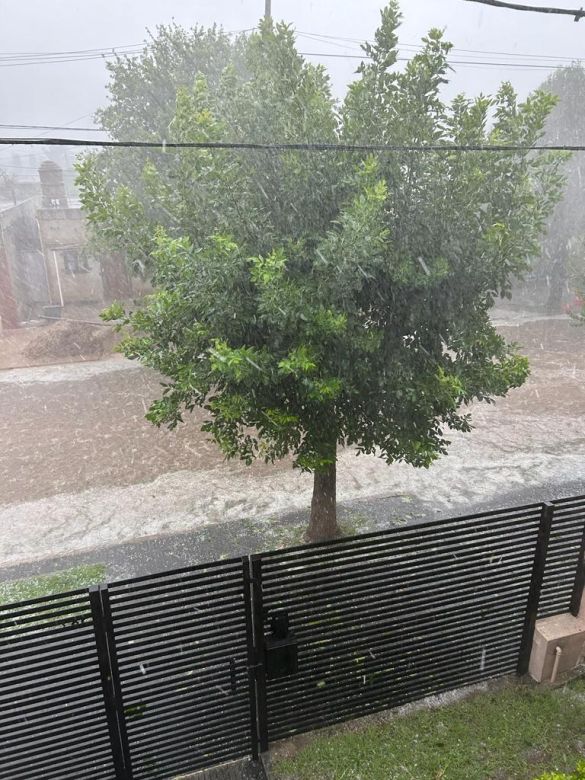 Temporal y granizada en Río Cuarto y región 