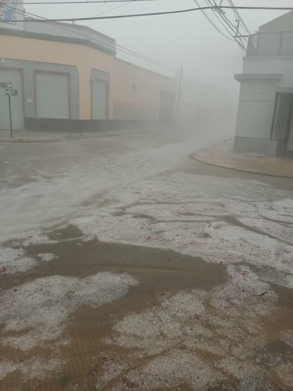 Temporal y granizada en Río Cuarto y región 