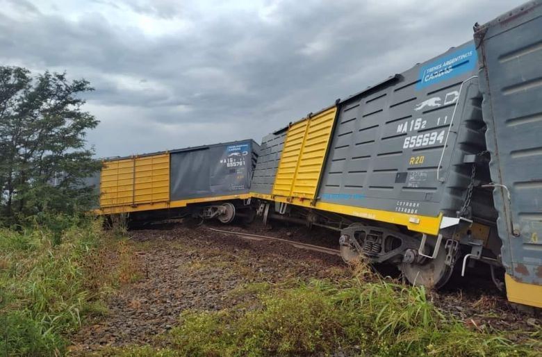 Descarriló un tren de carga entre La Cautiva y General Levalle