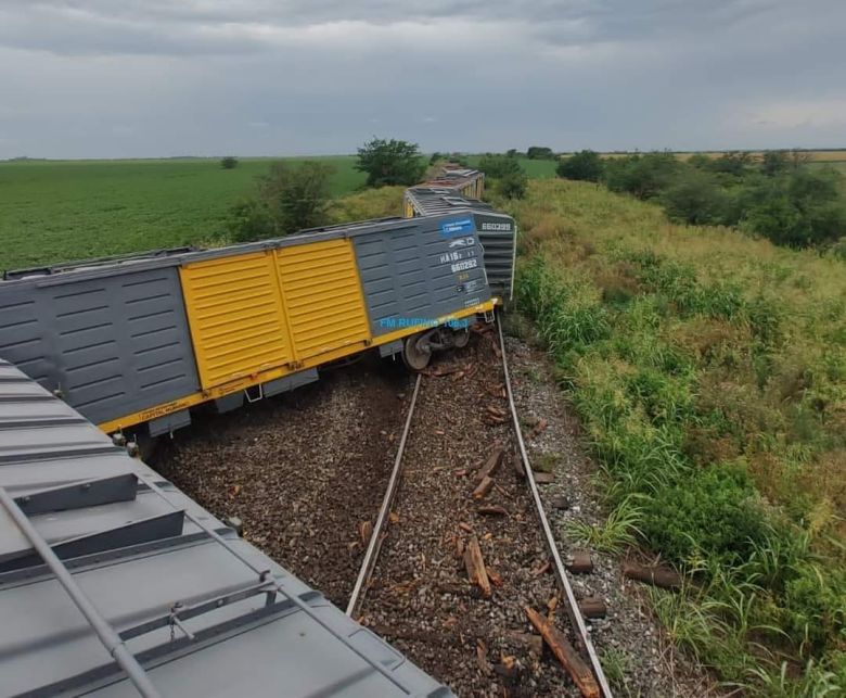 Descarriló un tren de carga entre La Cautiva y General Levalle