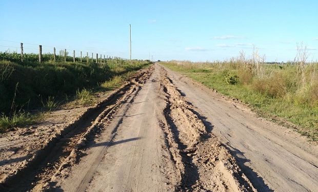 El paraje Las Lagunillas quedó virtualmente aislado tras la lluvia de este lunes