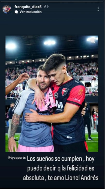 Quiénes fueron los jugadores de Newell’s que se llevaron la camiseta de Lionel Messi después del amistoso