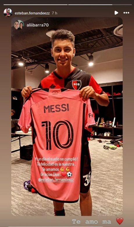 Quiénes fueron los jugadores de Newell’s que se llevaron la camiseta de Lionel Messi después del amistoso