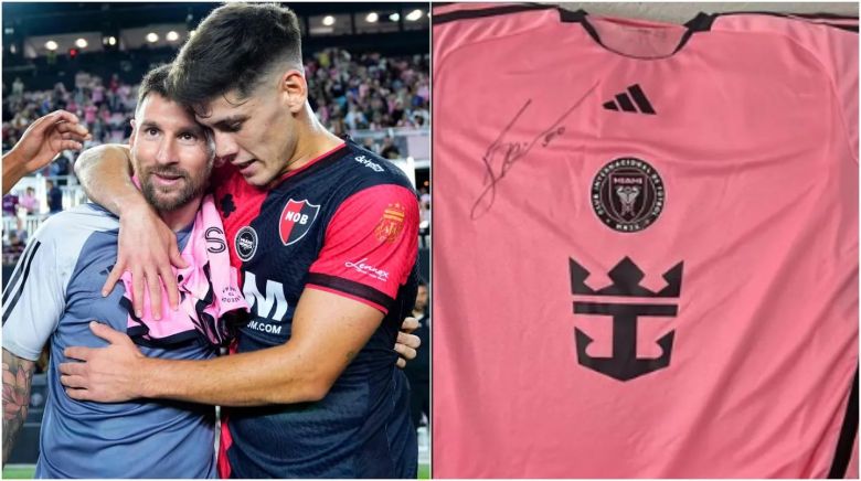 Quiénes fueron los jugadores de Newell’s que se llevaron la camiseta de Lionel Messi después del amistoso