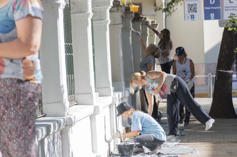 Vuelta a clases: Llamosas supervisó los arreglos que se realizan en las escuelas