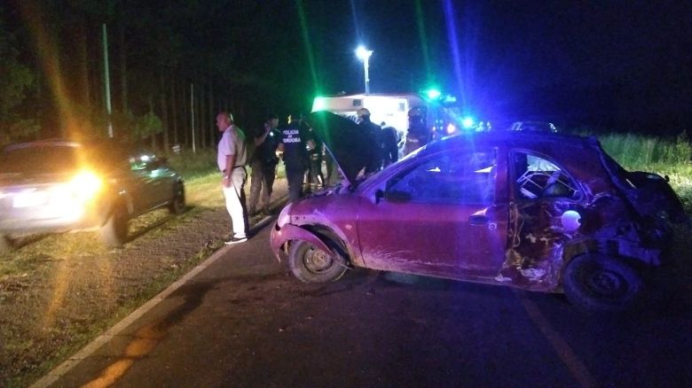 Tres lesionados tras choque en Ruta 30