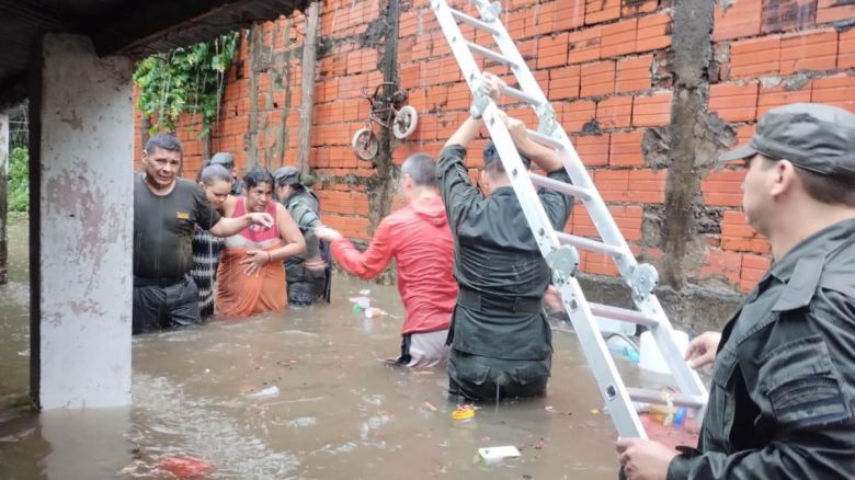 Corrientes: Precipitaron 300 milímetros en la madrugada del domingo