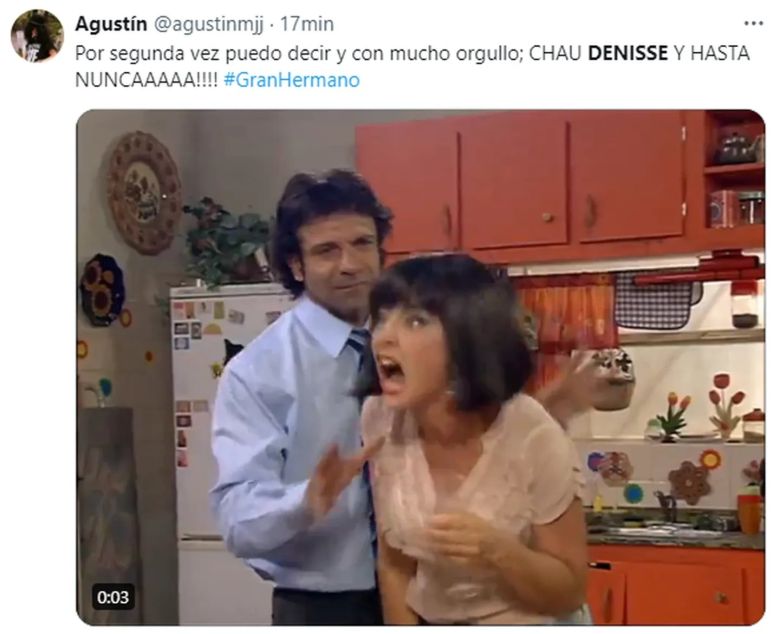 Denisse volvió a ser eliminada de “Gran Hermano” y estallaron los memes