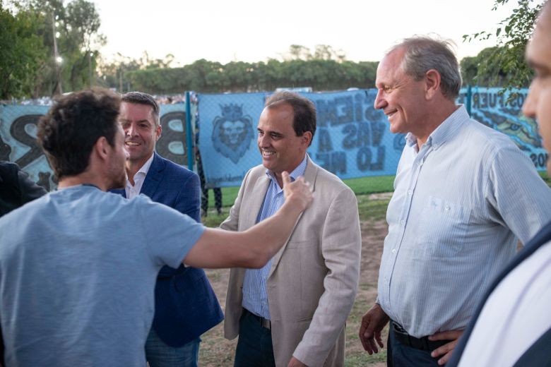 Llamosas y De Rivas estuvieron presente en la inauguración de la “Ciudad Deportiva Pablo Aimar”