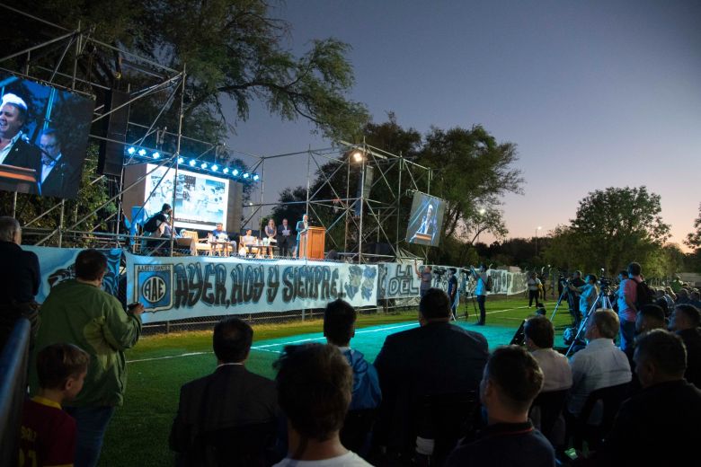 Llamosas y De Rivas estuvieron presente en la inauguración de la “Ciudad Deportiva Pablo Aimar”