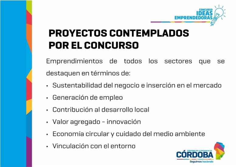 Ideas Emprendedoras premian en efectivo a nuevos emprendedores de la provincia