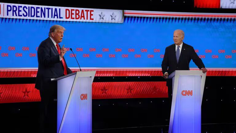 Biden fracasa en el debate con Trump en su intento de despejar la preocupación por su edad