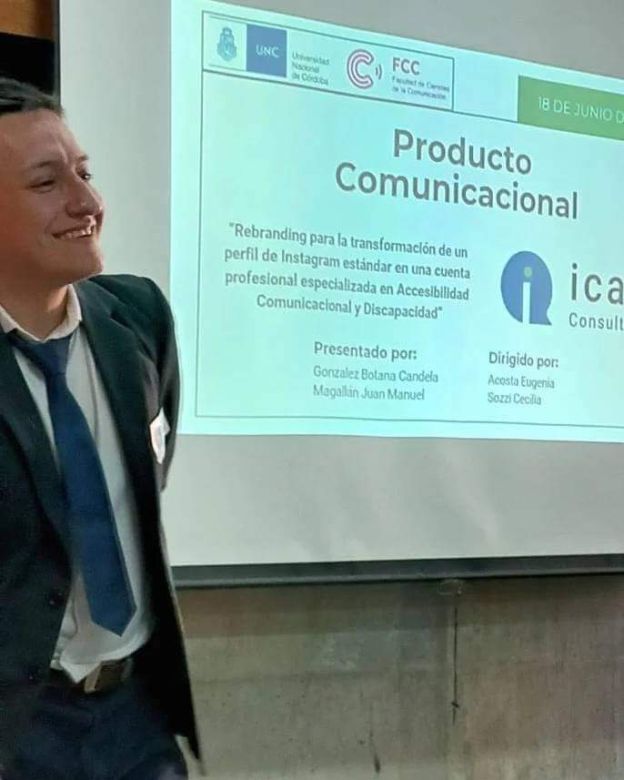 Estudió comunicación e hizo con una compañera la tesis para visibilizar y fomentar accesibilidad