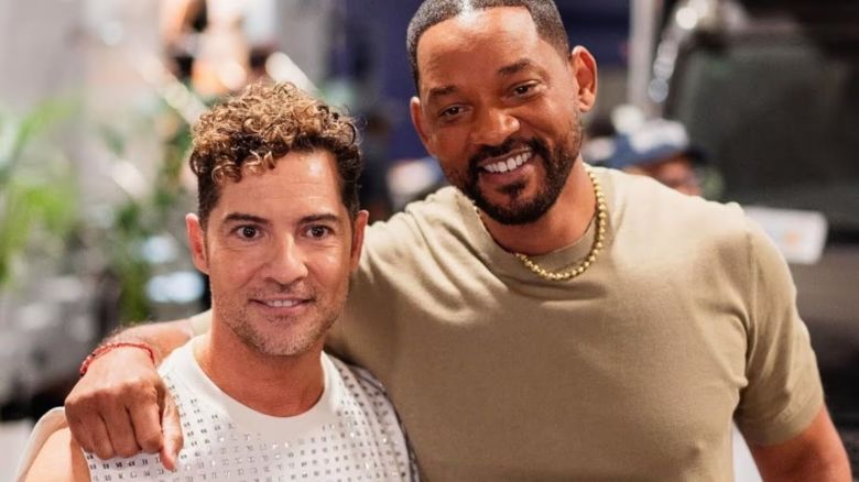 David Bisbal se juntó con Will Smith para escuchar el nuevo disco del actor en un auto