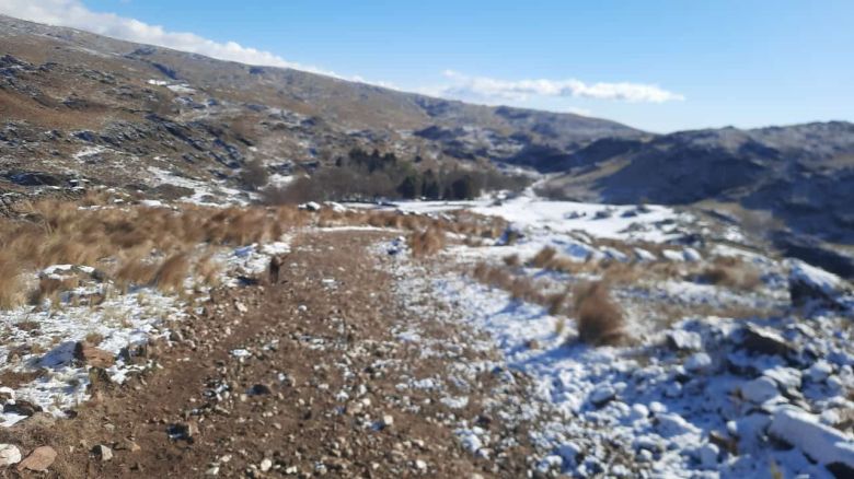 La nieve transformó las Sierras en un paisaje invernal único