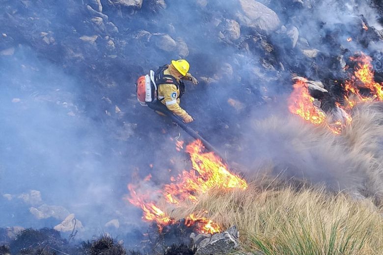 Un detenido por los incendios en Calamuchita 