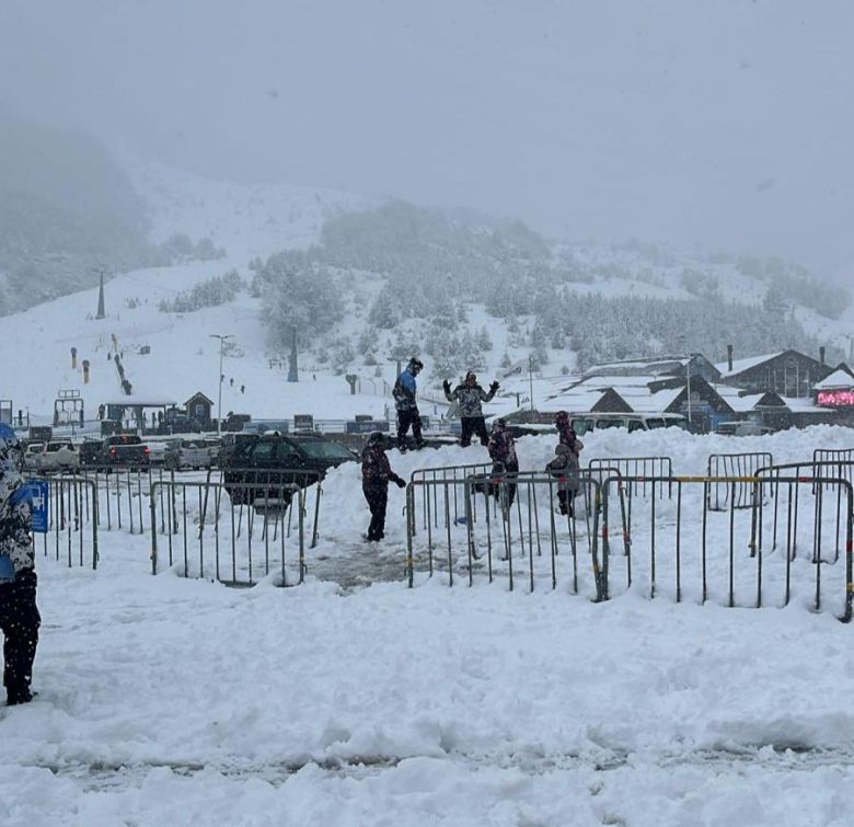 En Bariloche ocurrió una hermosa nevada primaveral