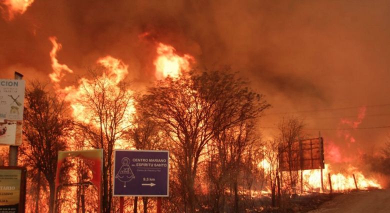 Siguen activos cuatro focos de incendios en Córdoba