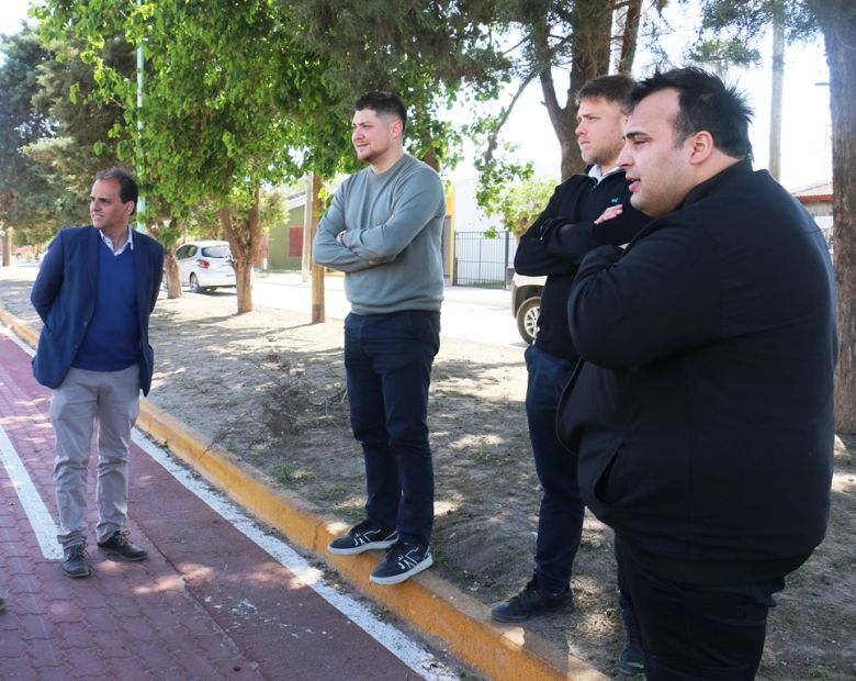 Con fondos provinciales avanzan las obras de cordón cuneta y el Polideportivo Social de Las Higueras