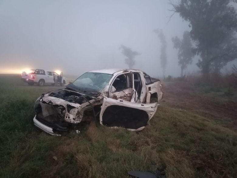 Un hombre tuvo lesiones  tras chocar contra  un camión