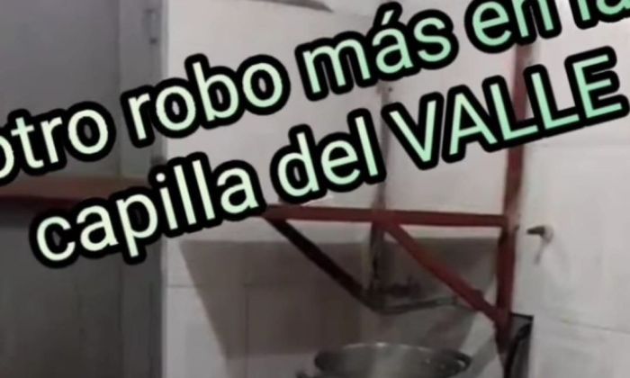 Entraron a robar nuevamente en la capilla de la Virgen del Valle de barrio Alberdi