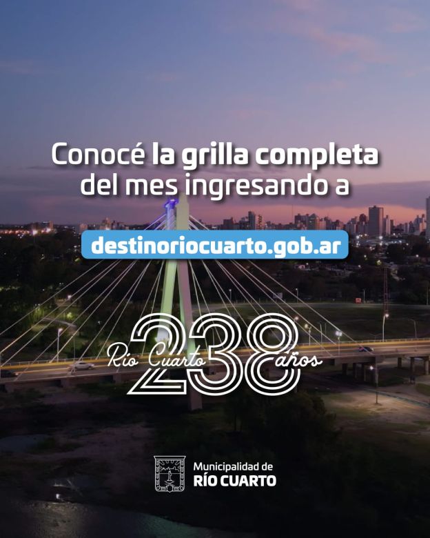 Conocé la programación cultural que habrá para el día de la ciudad